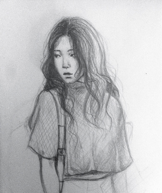 320x379 - Asian Woman Sketch