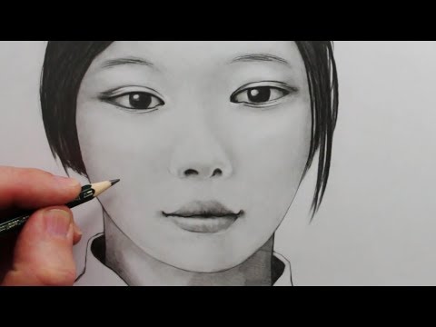 480x360 How To Draw A Asian Face Step By Step - Asian Woman Sketch
