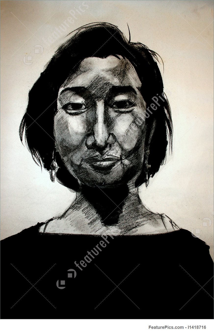 872x1360 Sketch Of Asian Woman Stock Illustration I1418716 - Asian Woman Sketch