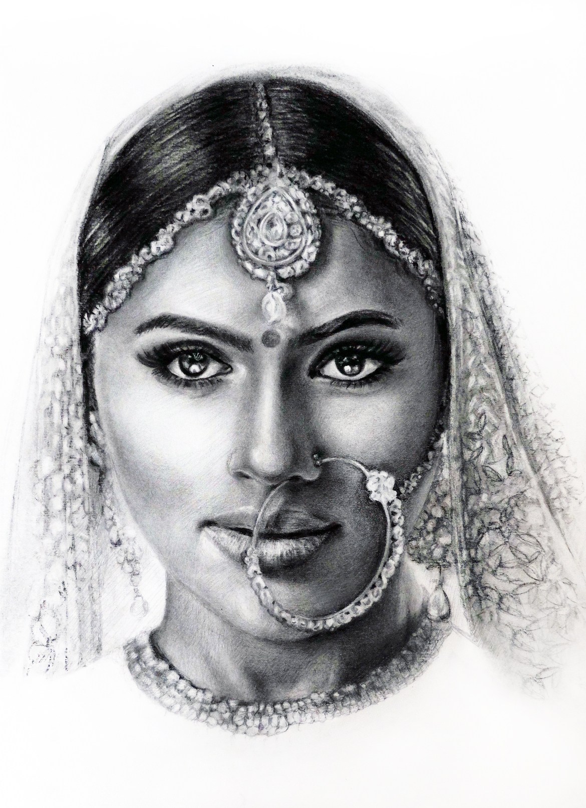 1170x1612 Taiwanese Artist Is Drawn To South Asian Brides Zardozi Magazine - Asian Woman Sketch