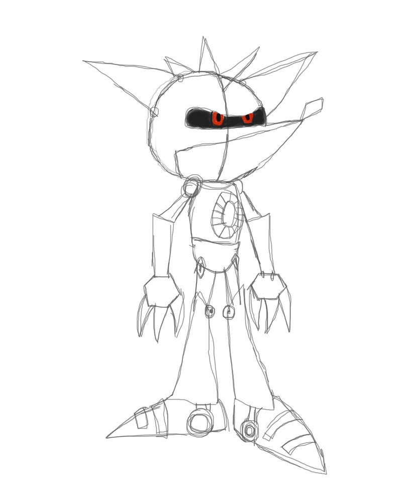 820x974 Metal Crash (Sketch) By Ask Crash Bandicoot - Ask Sketch