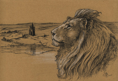 498x341 Aslan Original Sketch - Aslan Sketch