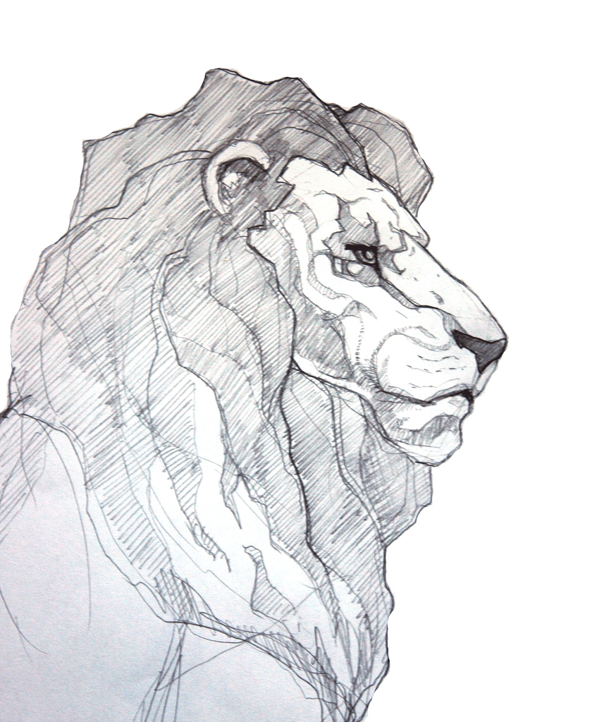 847x1024 Aslan A Sketch Im Working On For The Lewis Festival Michael - Aslan Sketch