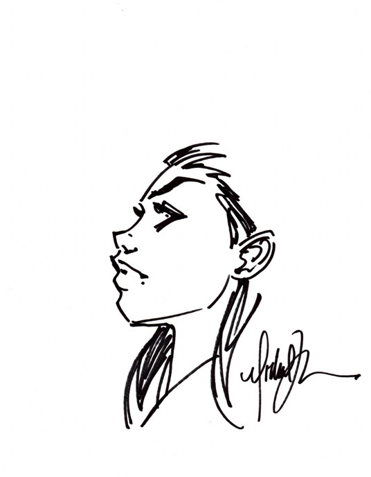 536x688 Michael Turner - Aspen Sketch