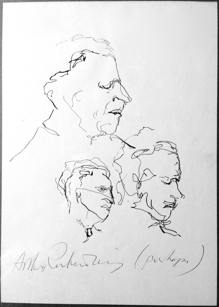 731x1024 Sketch Of Artur Rubinstein By Louis Sauer, 1949 - Aspen Sketch