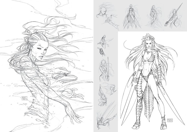 720x508 Aspen To Release New Michael Turner Sketchbook At San Diego Comic - Aspen Sketch