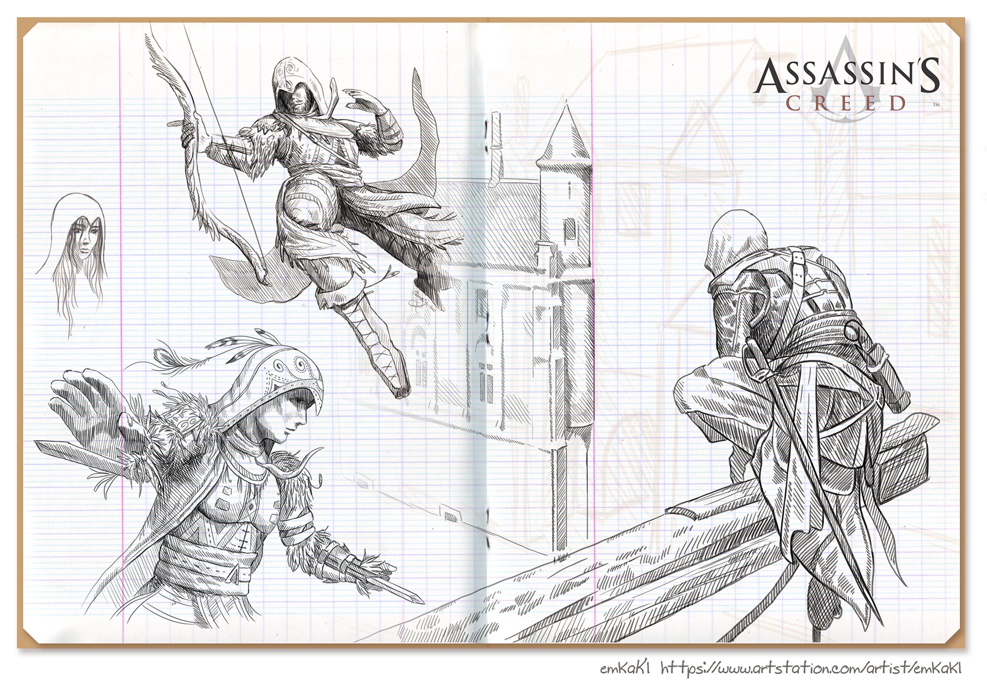 Assassins creed чертежи. Ассасин скетч. Assassin's Creed скетч. Ассасин Крид скетч. Ассасин рисунок скетч.