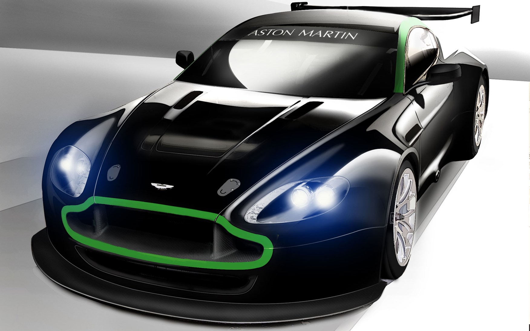 1752x1095 Aston Martin Vantage Gt2 (2008) First Official Sketch Car Magazine - Aston Martin Sketch