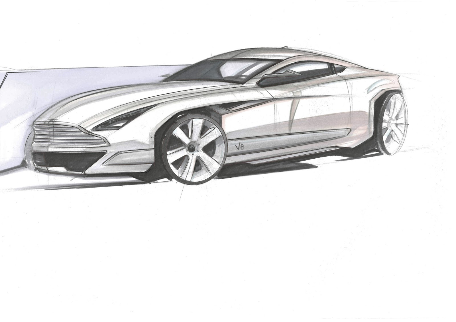 1600x1131 Baby Aston Martin Sketch... Frustration Leads To Inspiration - Aston Martin Sketch