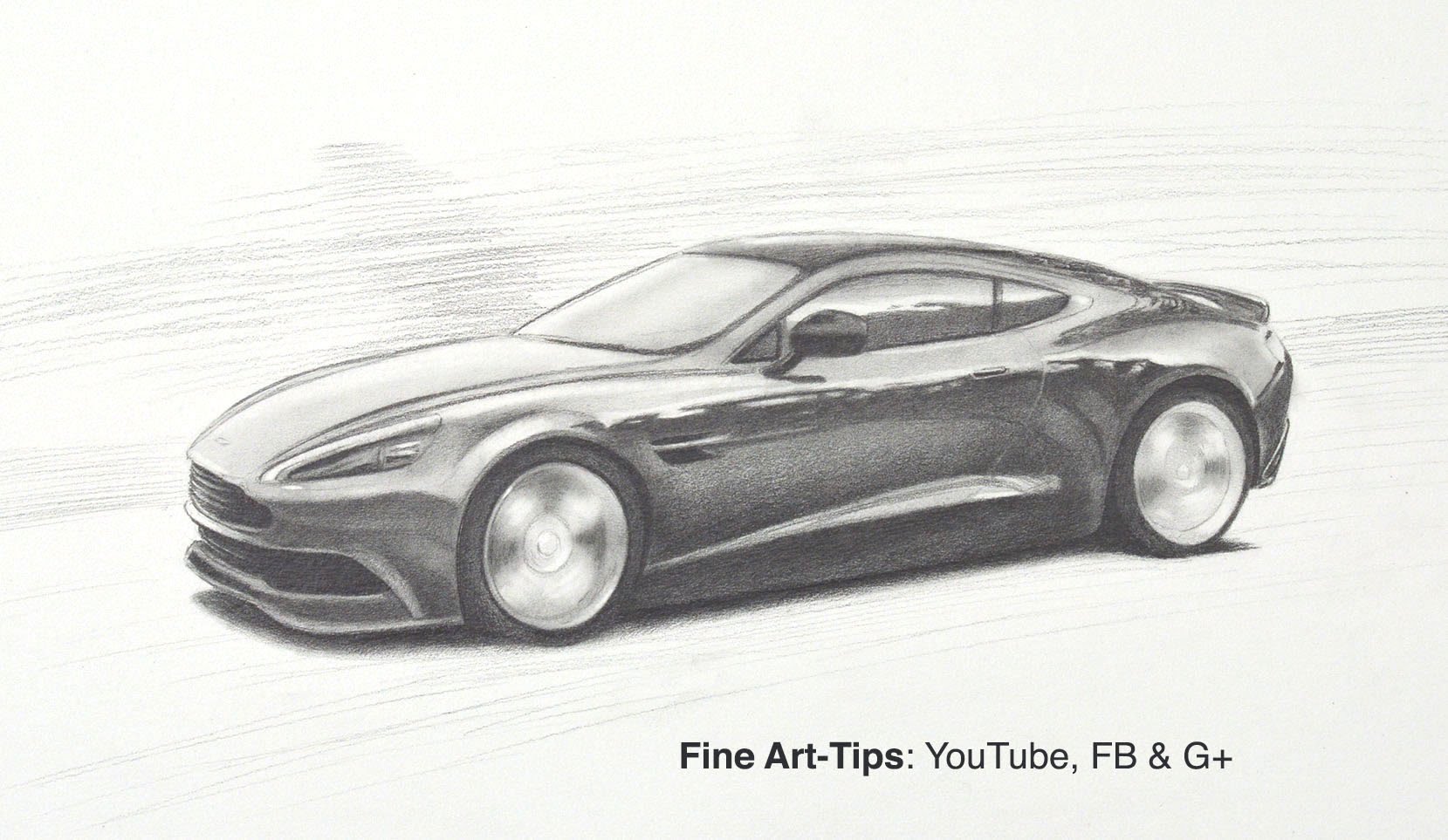 1659x963 How To Draw An Aston Martin Db9 Gt - Aston Martin Sketch