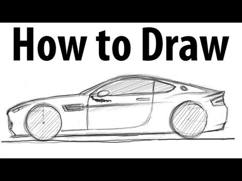 480x360 How To Draw A Aston Martin Vantage - Aston Martin Sketch