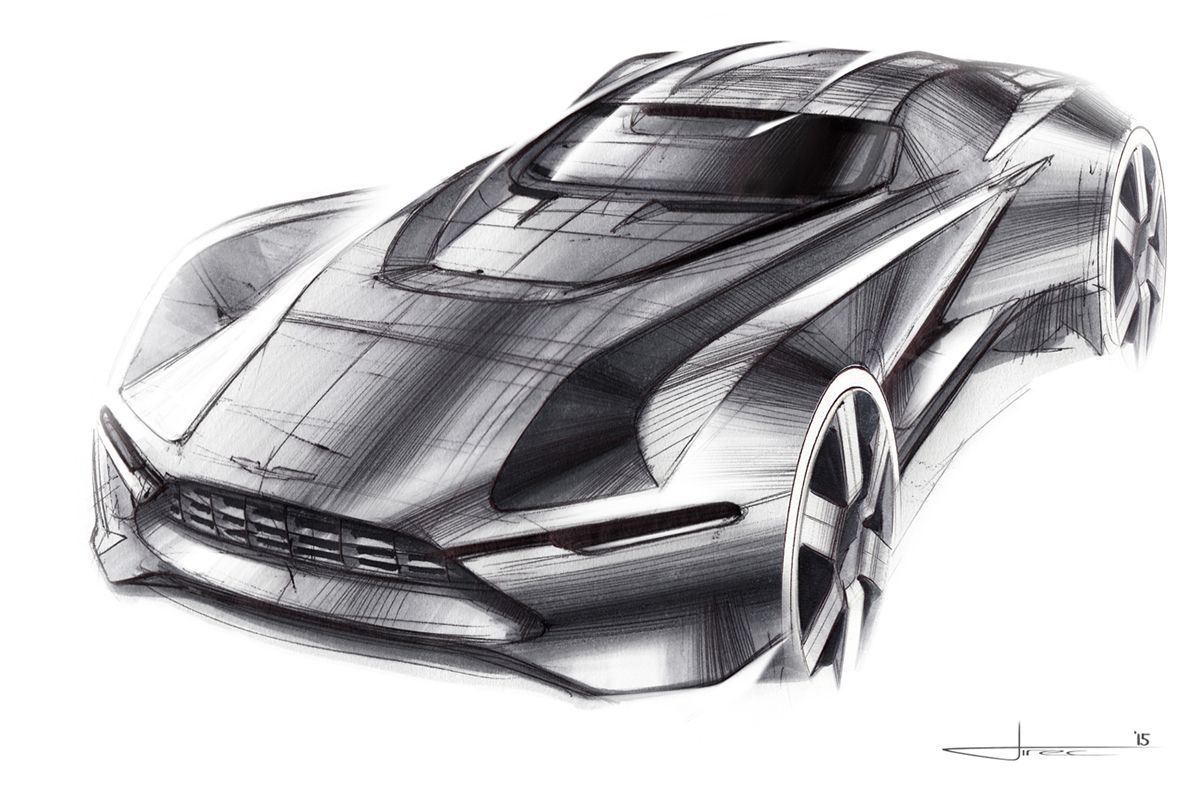 1200x802 The Magnificent Aston Martin One 77 Conceptauto - Aston Martin Sketch