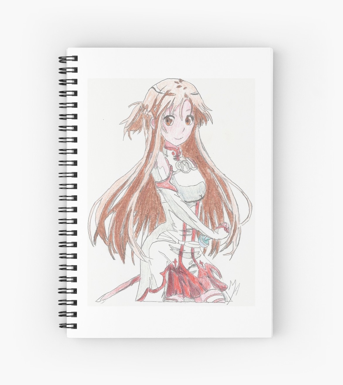 1171x1313 Asuna From Sword Art Online Sao Drawing Spiral Notebooks By - Asuna Sketch