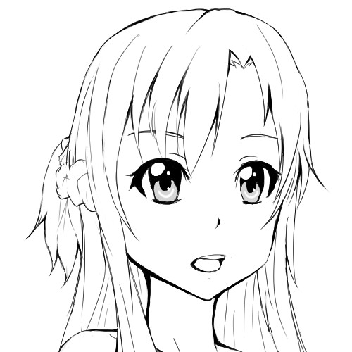 500x500 Artstation - Asuna Sketch