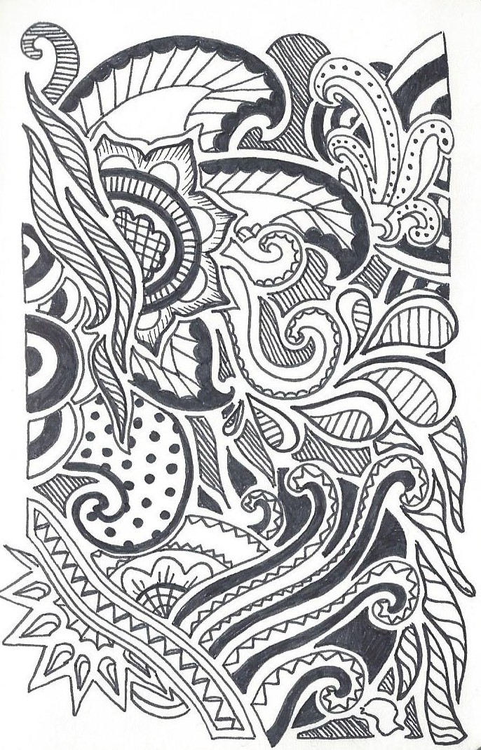 686x1070 Line Doodles Ducky Doodles - Asymmetrical Sketches