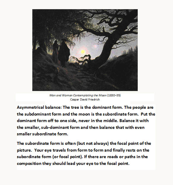 584x626 The Helpful Art Teacher Asymmetrical Balance Creating Dynamic - Asymmetrical Sketches