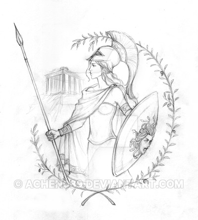 Athena Sketch At Paintingvalley Com Explore Collection Of Athena