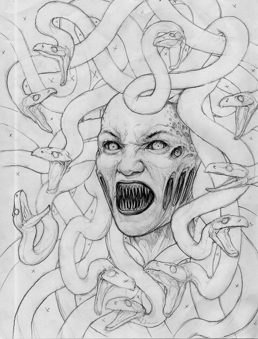900x1184 Rage For Athena Sketch By Larkin Art - Athena Sketch