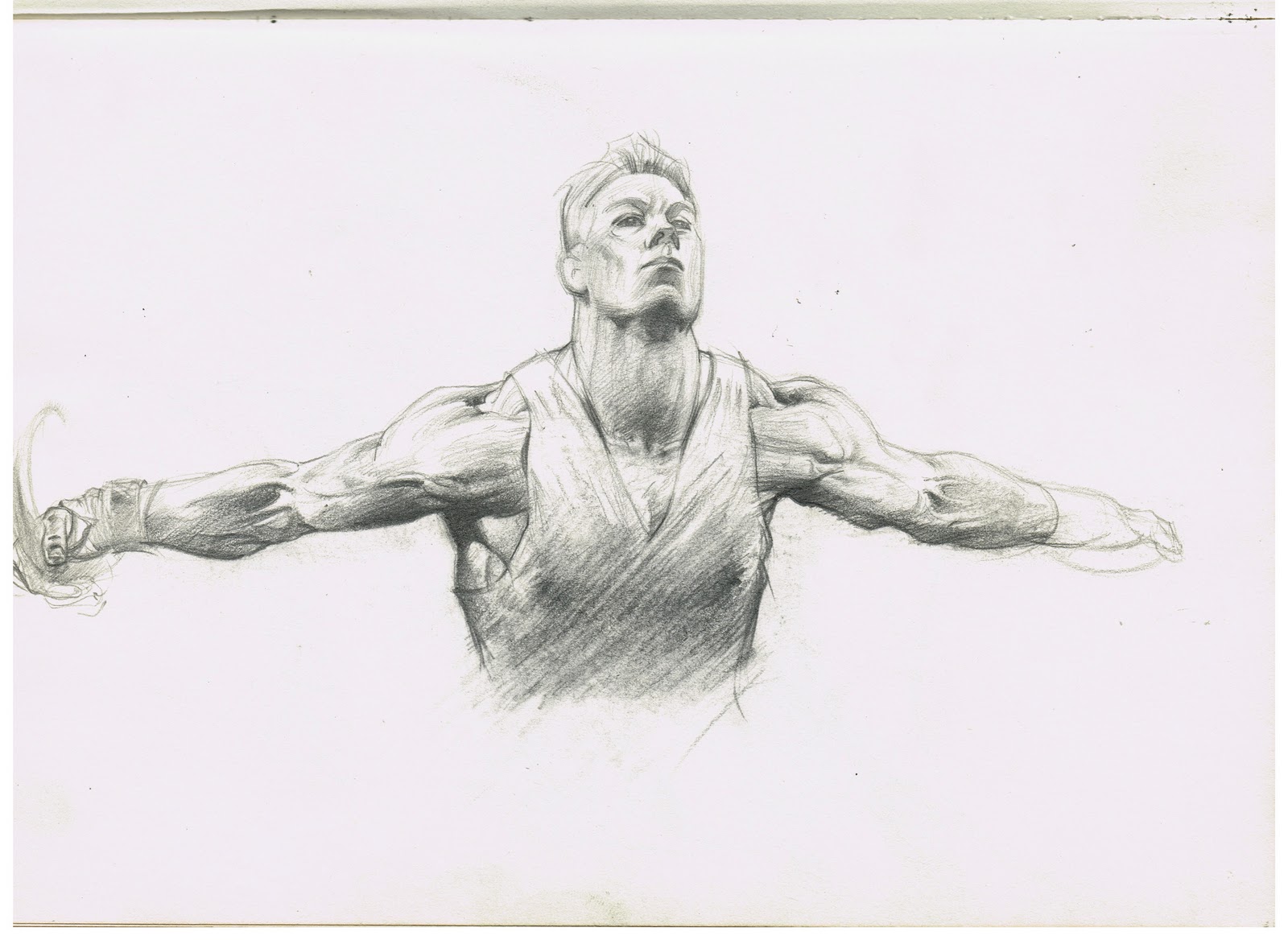 1600x1168 Petar Art Death Dealer Commission , Part 1 - Athlete Sketch