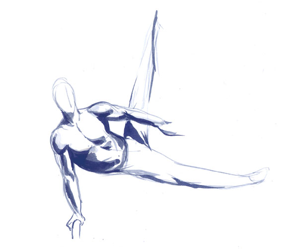 600x502 Athlete Drawing Illustration News, Events, General Stuff - Athlete Sketch