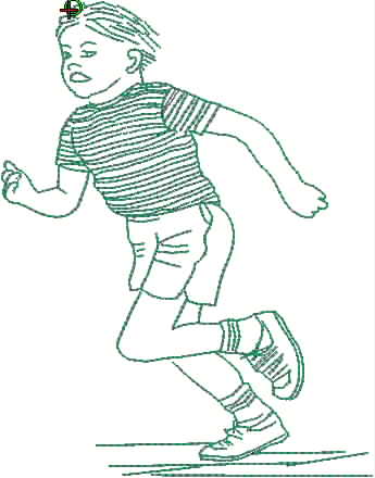 345x440 Auskids The Athlete - Athlete Sketch