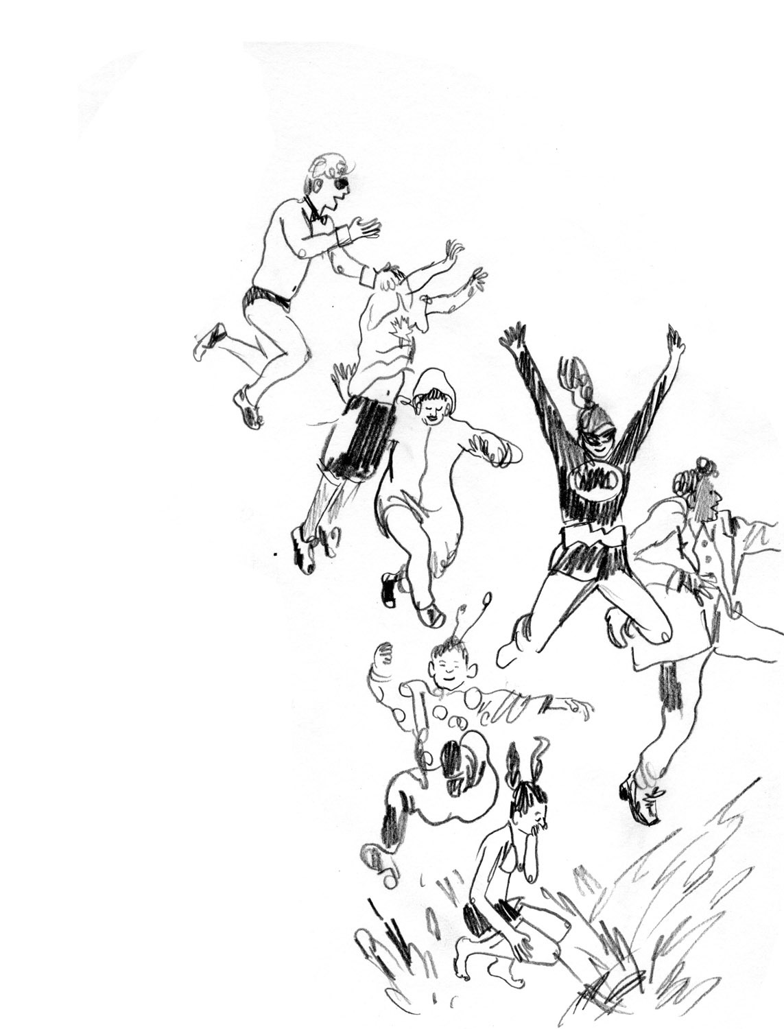 1143x1500 Lauren Tamaki Unused Sketch For The Polar Plunge For Atlanta - Atlanta Sketch