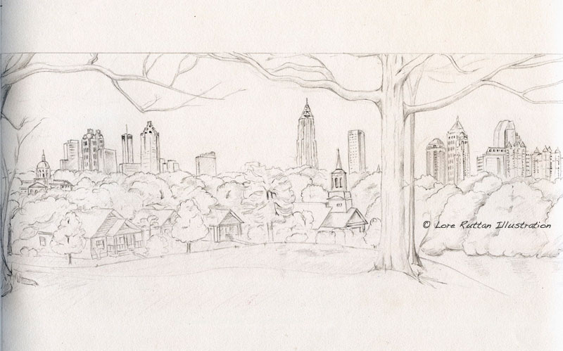 800x499 Atlanta, City Of Trees - Atlanta Sketch