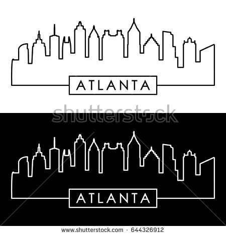 450x470 Atlanta Skyline Vector Image Group - Atlanta Skyline Sketch