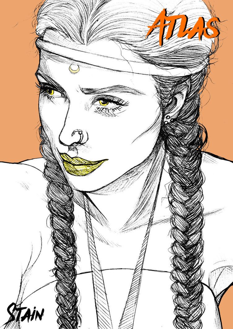 752x1062 Atlas Sketch Portrait By 6stain9 Rooo Sketches - Atlas Sketch