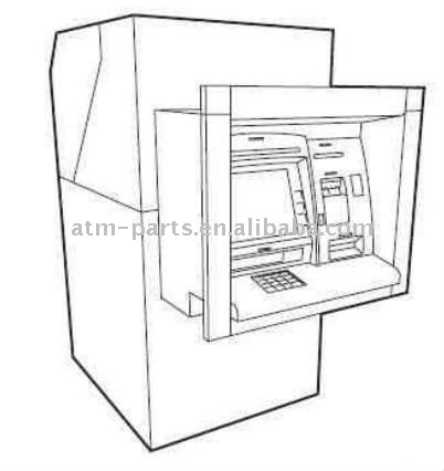 402x426 Ncr 5886 Atm Automatic Teller Machine - Atm Machine Sketch