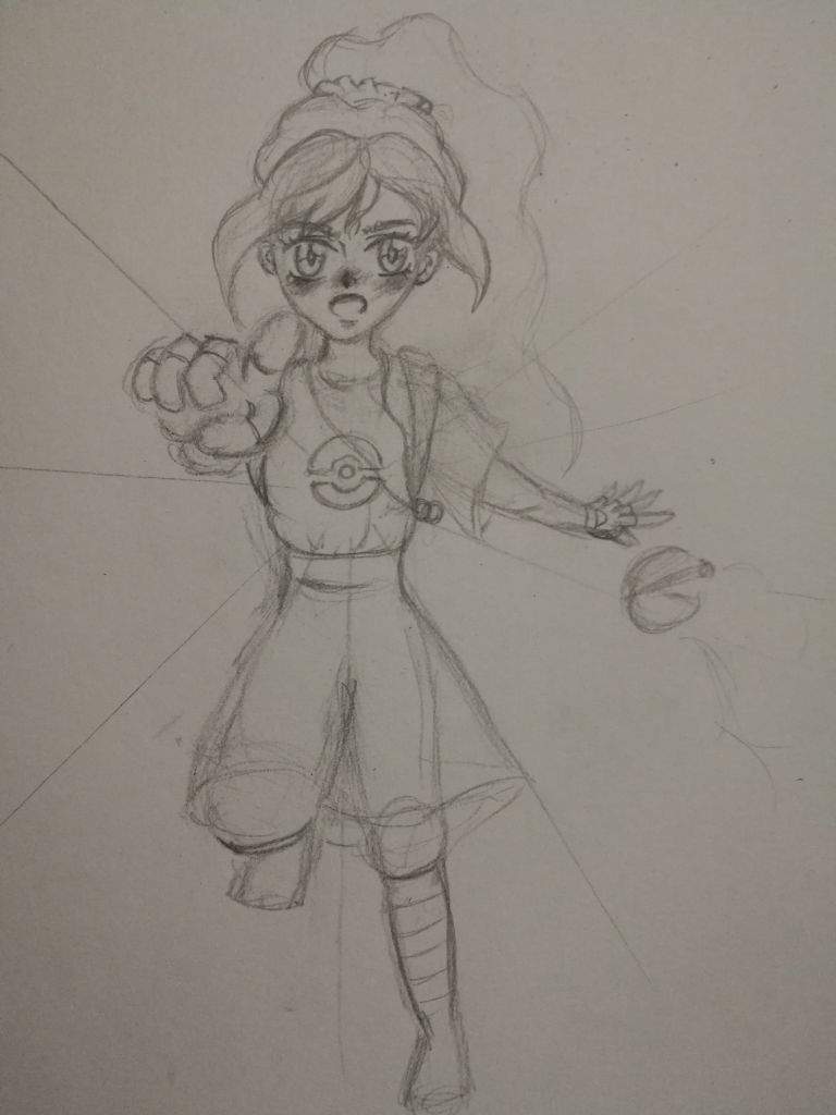 768x1024 I Promised To Draw @dessa ~pokemon Trainer~ 3 (Just A Sketch Atm - Atm Sketch