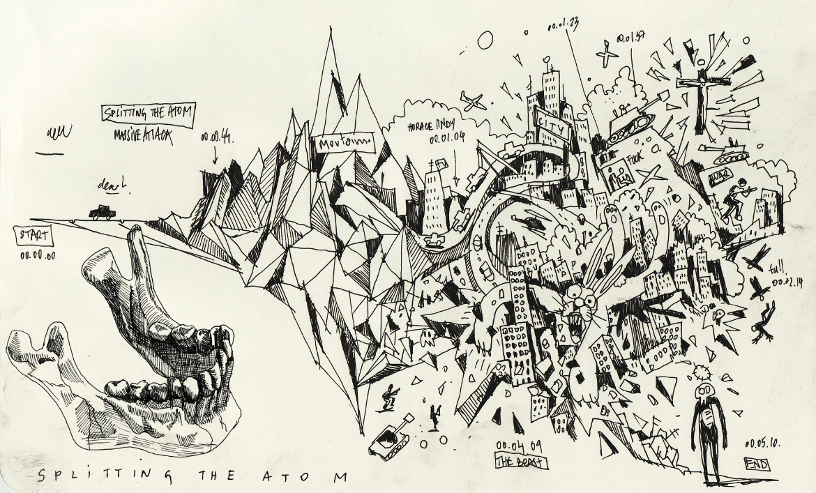 1170x707 Drawing Sketch The Atom - Atom Sketch