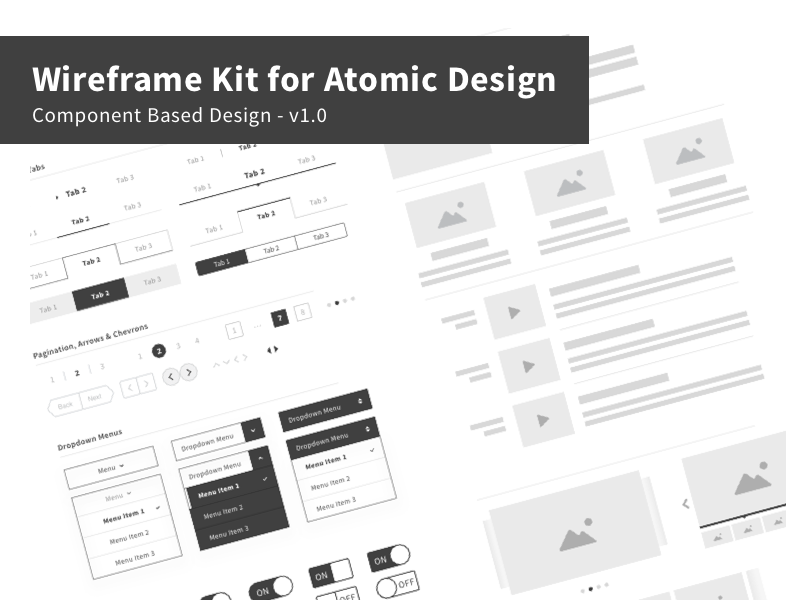 800x600 Wireframe Kit For Atomic Design Sketch Freebie - Atomic Sketch