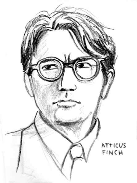 444x592 Atticus Finch Drawing - Atticus Finch Sketch