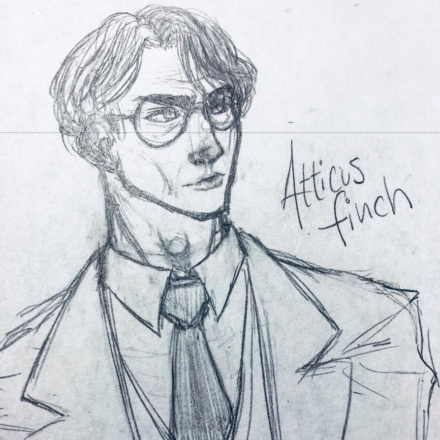 894x894 Atticus Finch By Blueoptimist4 - Atticus Finch Sketch