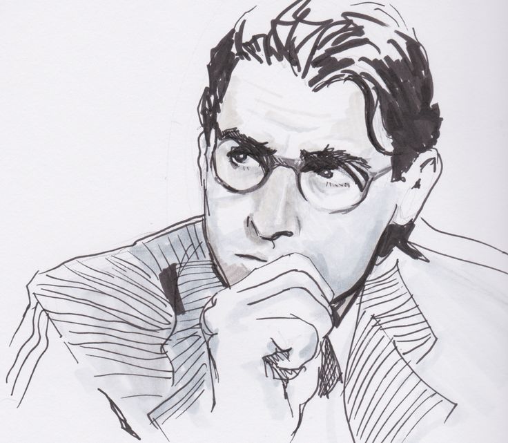 736x641 Attiucs Finch By Gerald E. Brown On Prezi - Atticus Finch Sketch
