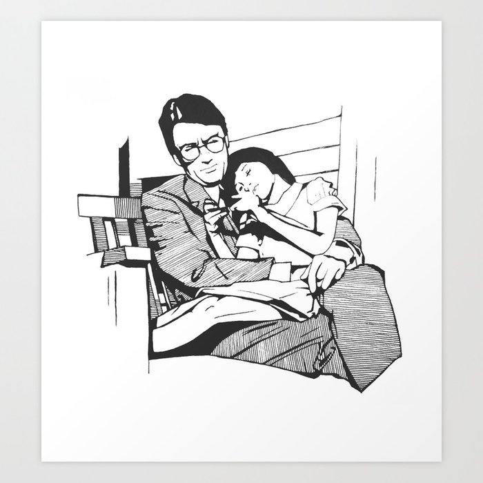 700x700 Atticus Finch Art Print By Hannahchrist Society6 - Atticus Finch Sketch