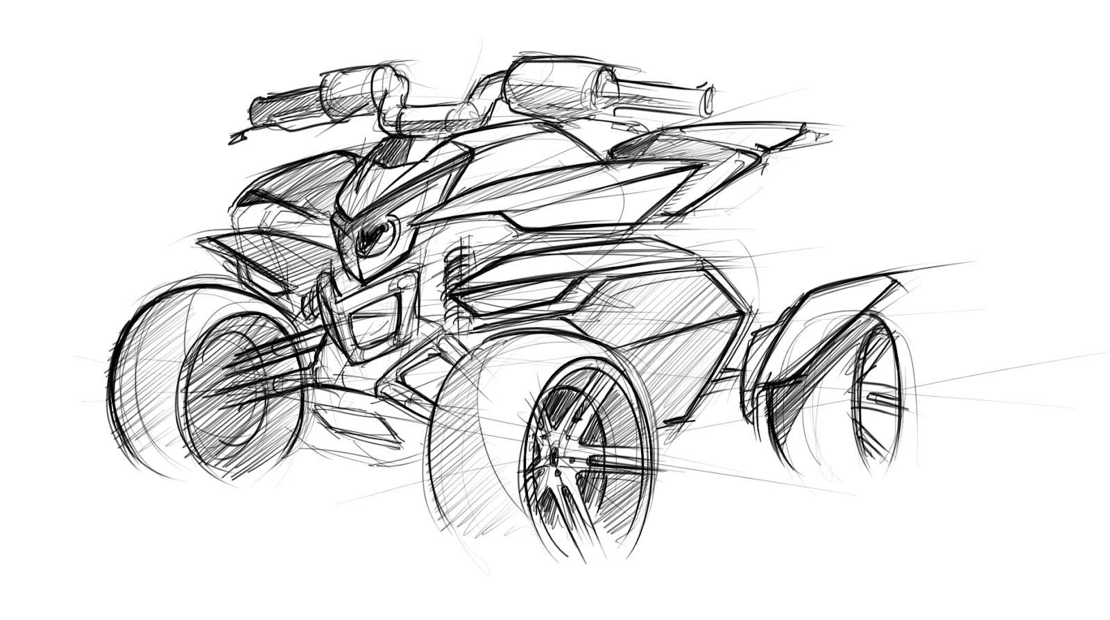 1600x894 First Time Atv Rough Sketch,ha! - Atv Sketch