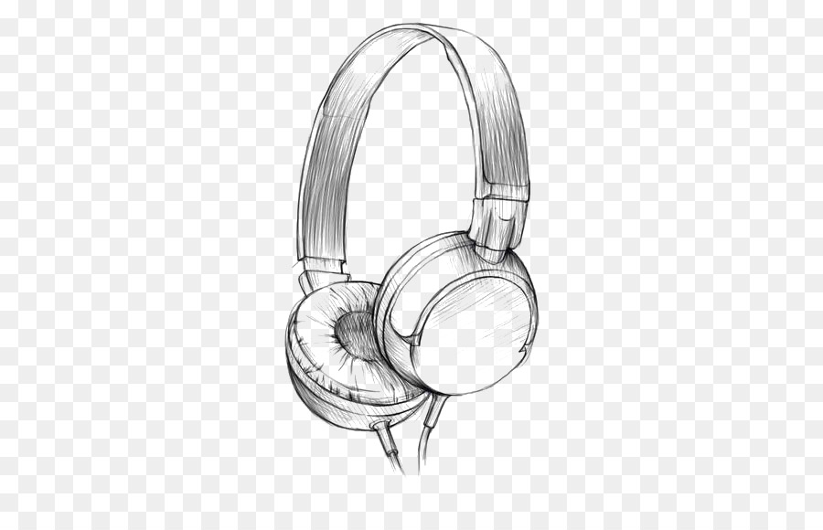 900x580 Drawing Headphones Watercolor Painting Pencil Sketch - Audio Sketch