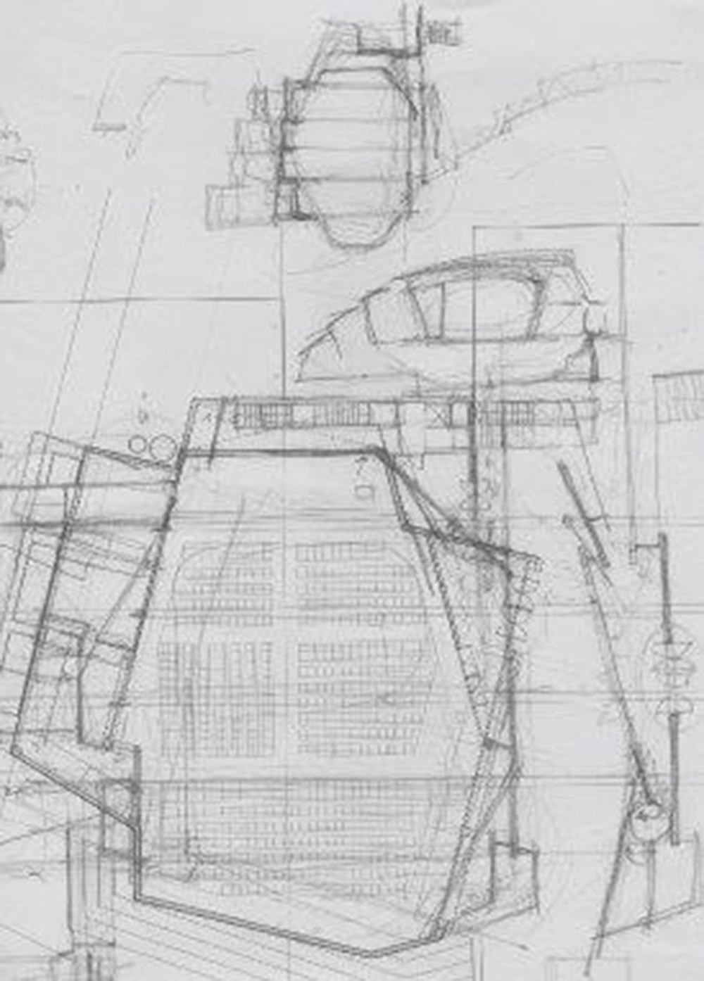 1000x1394 Gallery Of Oratory And Auditorium Retamar School Artytech2 - Auditorium Sketch