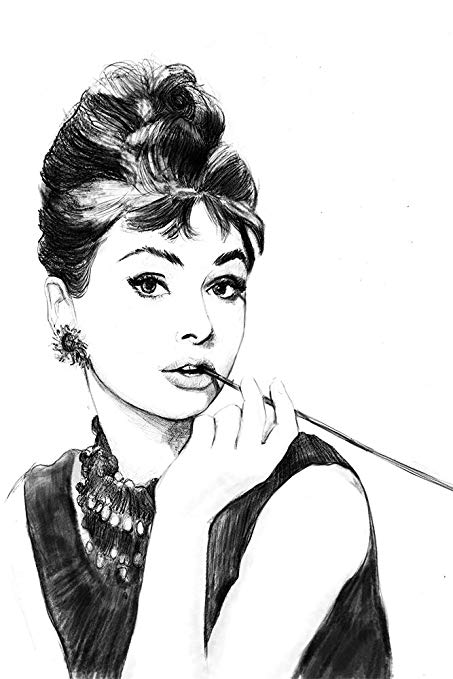 Audrey Hepburn Sketch At Paintingvalley.com 