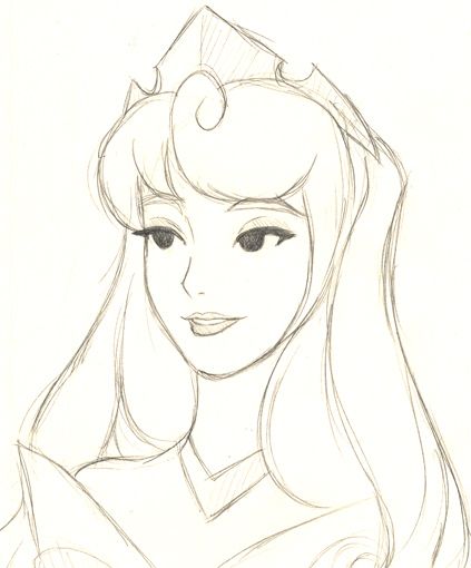 423x510 Aurora Sketch Drawing Drawings, Sketches And Art - Aurora Sketch