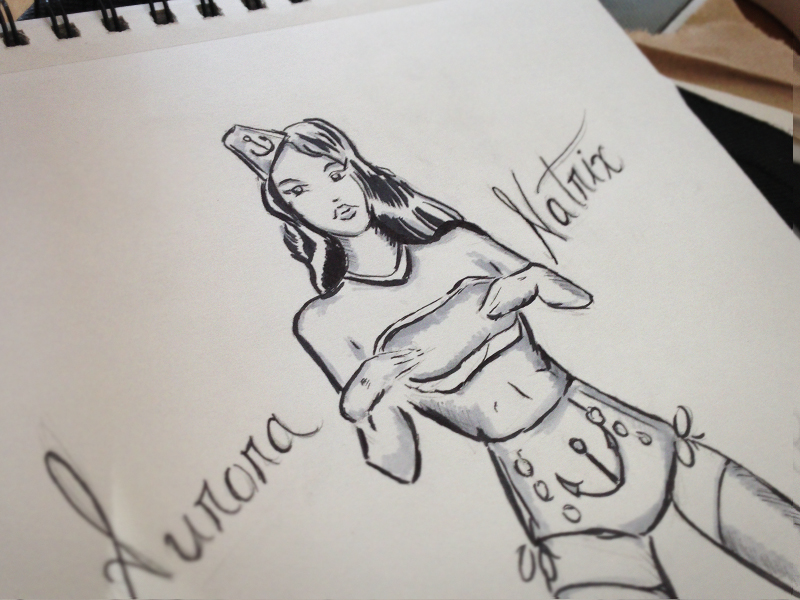 800x600 Aurora Sketch By Jack Daniel - Aurora Sketch