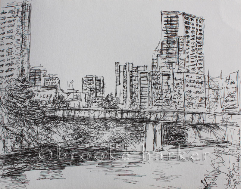 800x628 Austin Skyline - Austin Skyline Sketch