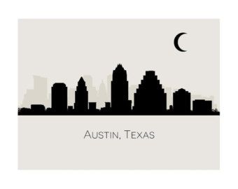 340x270 Image Result For Austin Silhouette Texas Austin - Austin Skyline Sketch