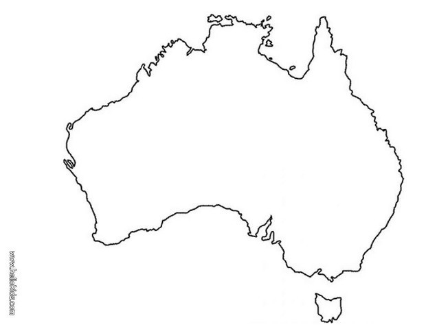 620x480 Australia Map Coloring Pages - Australia Map Sketch