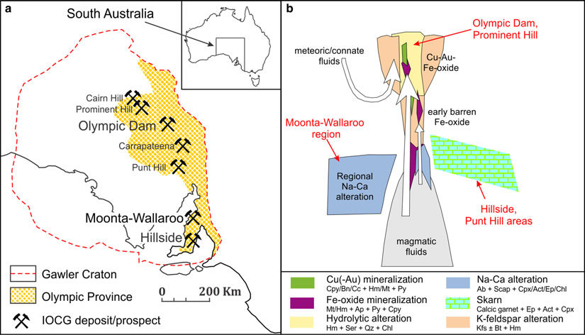 825x472 A) Sketch Map Of The Gawler Craton, South Australia, Showing The - Australia Map Sketch