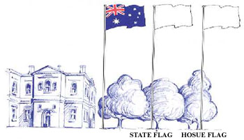350x202 Australian Flag - Australian Flag Sketch