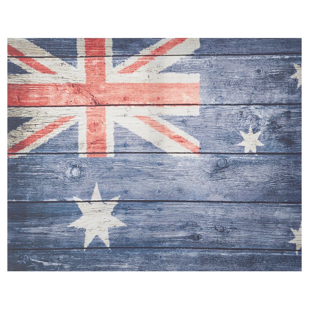 1000x1000 Sketch 23 Australian Flag Canvas 40x50cm. Option For Boy Bedroom - Australian Flag Sketch