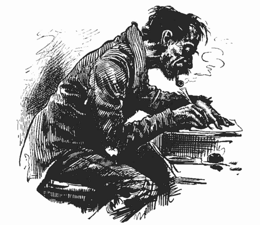 857x743 Drawing Of An Anxious Writer From Back In The Day The Daily - Author Sketch